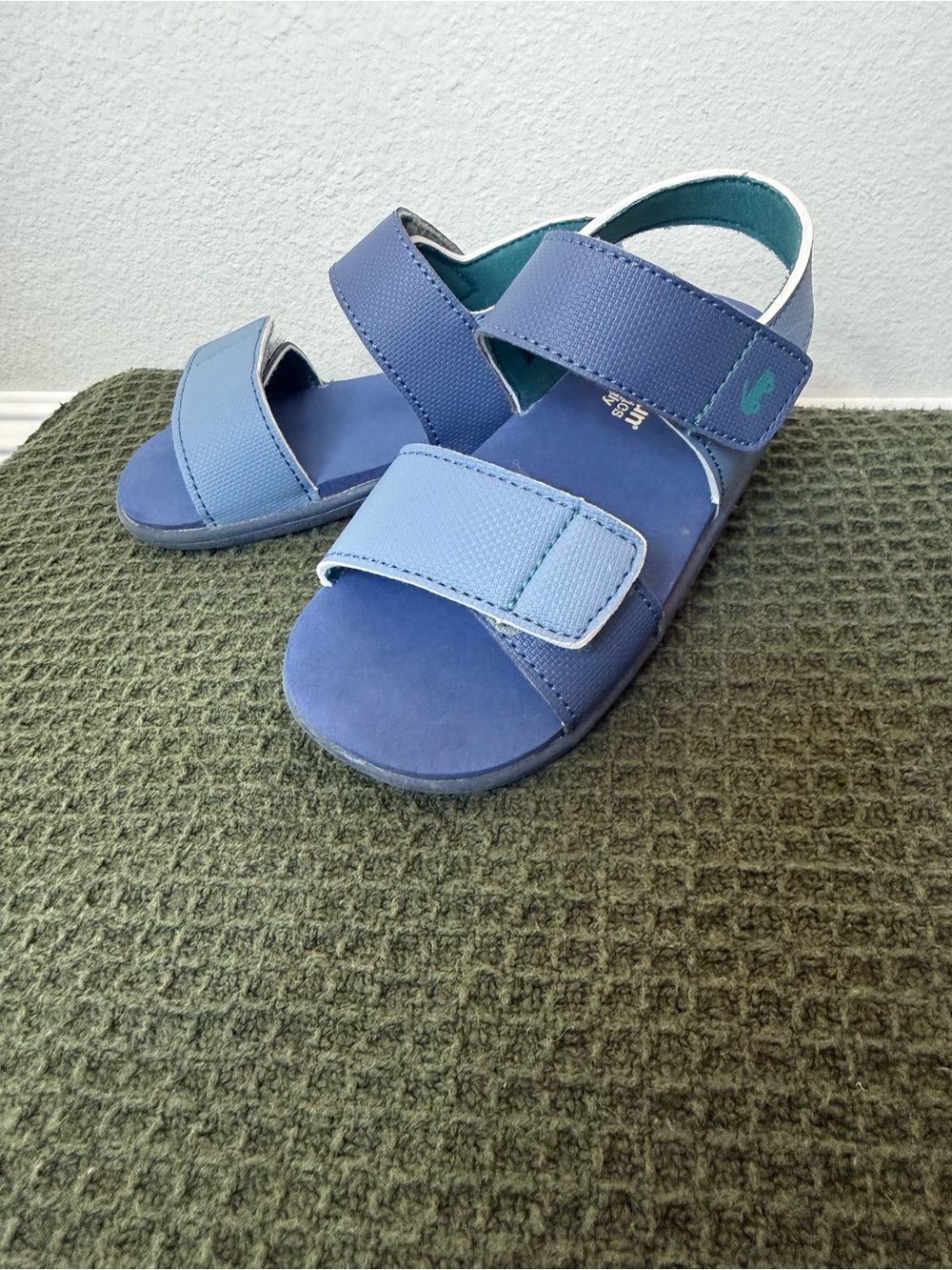 See Kai Run Boys Two-Tone Blue Velcro Sandals